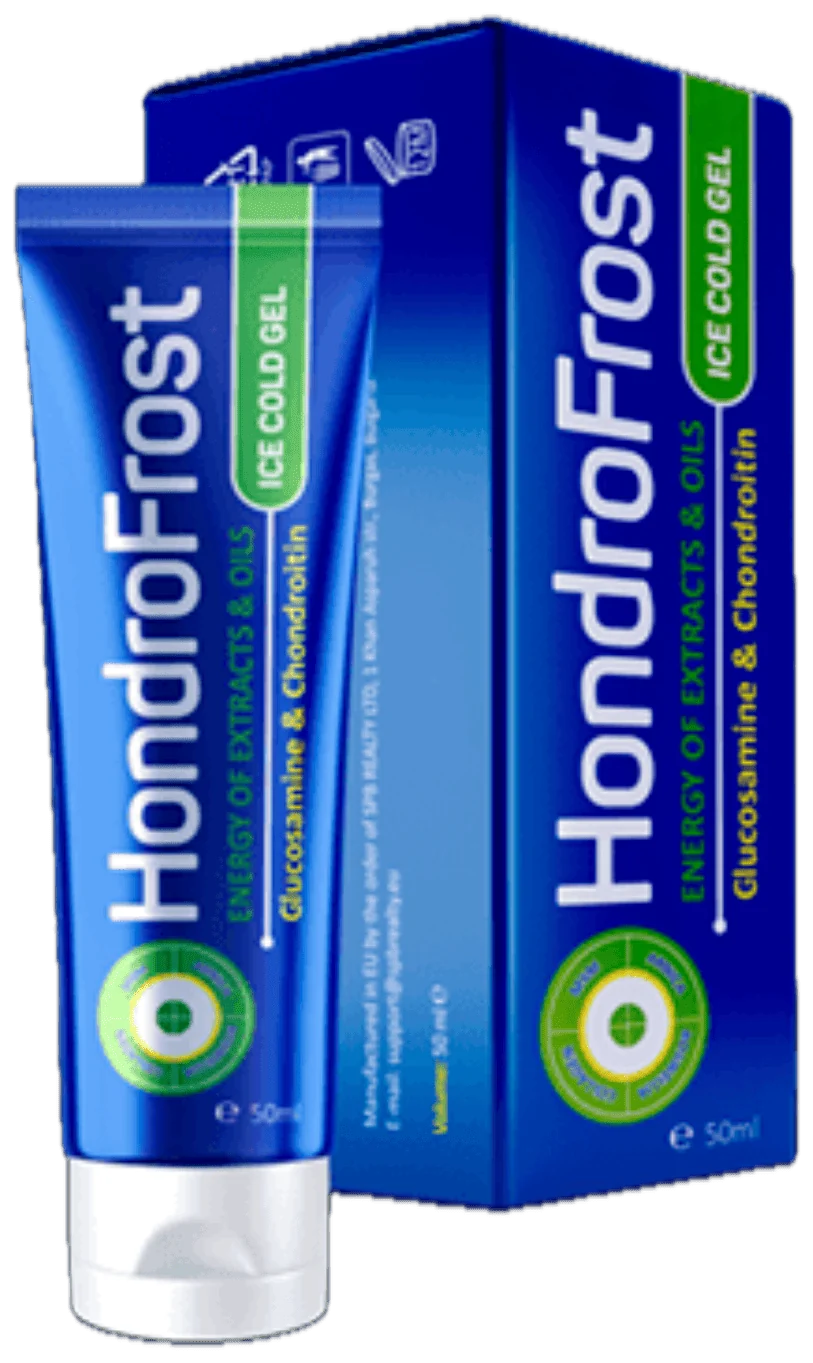 Hondrofrost — opakowanie, chłodzący żel do stosowania zewnętrznego (tubka 50 ml w kartoniku)
